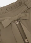 Wholesale Women's Elastic Waist Lace Up Button Fake Pockets Plain Maxi Skirts 2050-2251# - Liuhuamall
