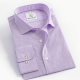 Men's Formal Collared Long Sleeve Button Down Plain Shirts Light Purple Clothing Wholesale Market -LIUHUA