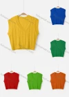 Wholesale Women's Casual V Neck Sleeveless Cable Knit Sweater Vest - Liuhuamall