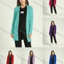 Wholesale Women's Casual Long Sleeve Plain Fuzzy Knit Cardigan preview
