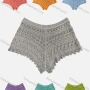 Wholesale Women's Boho Slim Fit Plain Knit Hot Shorts preview