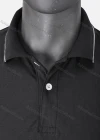 Wholesale Men's Classic Striped Slim Fit Two Button Placket Short Sleeve Polo Shirt - Liuhuamall