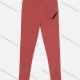 Wholesale Women's Athletic Plain Zipper Pocket High Waist Ankle Length Pants 26462# Brick Red Clothing Wholesale Market Liuhua