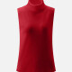 Women's Rolled Neck Sleeveless Rib-Knit Top B717# Clothing Wholesale Market -LIUHUA