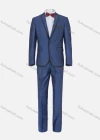 Wholesale Men's Fashion Plain Lapel One Button Pockets Black Trims Slim Fit Blazer & Trousers 2 Piece Sets - Liuhuamall