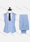 Wholesale Men's Formal Lapel One Button Plain Blazer & Waistcoat & Pants 3-piece Suit Set - Liuhuamall