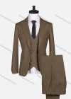 Wholesale Men's Formal Lapel One Button Plain Blazer & Waistcoat & Pants 3-piece Suit Set - Liuhuamall