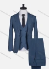 Wholesale Men's Formal Lapel One Button Plain Blazer & Waistcoat & Pants 3-piece Suit Set - Liuhuamall