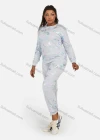 Wholesale Women's Letter Graphic Round Neck Long Sleeve Sweatshirt 2 Piece Set - Liuhuamall