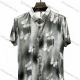 Wholesale 2026 Wholesale Men's Slim Fit Short Sleeve Shirt Butterfly Print In Stock Fashion Casual Shirt Gray Clothing Wholesale Market Liuhua