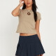 Women's Preppy Pleated High Waist Plain Mini Skirt Navy Clothing Wholesale Market -LIUHUA