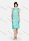 Wholesale Women's Milk Silk Sleeveless Floral Print Crew Neck Knee Length Lounge Tank Nightgown A01# - Liuhuamall