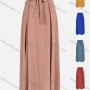 Wholesale Women's Casual Plain Ruched Bow Knot High Waist Maxi Skirt With Belt preview