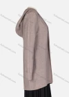 Wholesale Women's Plain Cable Knit Open Front Long Sleeve Hooded Cardigan - Liuhuamall