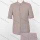 Wholesale Men's Plain Button Front Short Sleeve Patch Pocket Chinese Tunic Suit & Pants 2-Piece Sets BV220305# Almond White Clothing Wholesale Market Liuhua