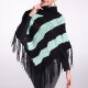 Woman's Casual Striped Knitted Fabric Turtleneck Neck Shawl 8844# 552# Clothing Wholesale Market -LIUHUA