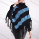 Wholesale Woman's Casual Striped Knitted Fabric Turtleneck Neck Shawl 8844# 553# Clothing Wholesale Market Liuhua