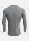 Wholesale Men's Casual Silm Fit Long Sleeve Plain Henley Shirt - Liuhuamall