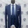 Wholesale Men's Business Double Breasted Plain Blazer&Vest&Pants Formal Suit 3 Piece Sets 788-17# preview
