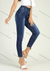 Wholesale Women's Elastic Waist Stretch Asymmetrical Ankle Length Skinny Jeans - Liuhuamall