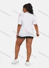 Wholesale Women's Causal Cartoon Print T-Shirt & Shorts Sets - Liuhuamall