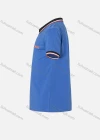 Wholesale Boys Casual Plain Embroidery Contrast Collar Striped Trim Short Sleeve Polo Shirt - Liuhuamall