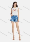 Wholesale Women's Casual Letter Print Round Neck Tank Tops 3103# - Liuhuamall
