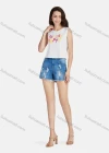 Wholesale Women's Casual Letter Print Round Neck Tank Tops 3103# - Liuhuamall