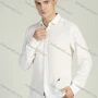 Wholesale Men's Linen Button Down Embroidery Plain Shirt preview