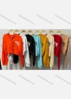 Wholesale Women's Sexy Letter Long Sleeve Chain Closure Crop Top - Liuhuamall