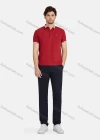 Wholesale Men's Casual Plain 100% Cotton Short Sleeve Labelled Polo Shirt 4# - Liuhuamall