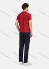 Wholesale Men's Casual Plain 100% Cotton Short Sleeve Labelled Polo Shirt 4# - Liuhuamall