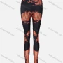 Wholesale Women's Athletic Abstract Striped Colorblock Print High Waist Yoga Elasticity Leggings preview