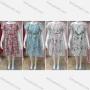 Wholesale Girls Causal Crew Neck Short Sleeve Drawstring Paisley Print Dress preview