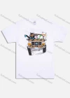 Wholesale Men's Round Neck Short Sleeve Cartoon Cat Graphic T-Shirt 3561# - Liuhuamall