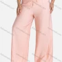 Wholesale Women's Casual Plain Drawstring High Waist Loose Fit Shirred Pants preview