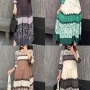 Wholesale Women's Casual Floral Splicing Crew Neck Ribbed 3/4 Sleeve Maxi Dress preview