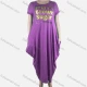 Wholesale Women's African Plus Size Crew Neck Letter Short Sleeve Patch Pocket Loose Fit Dress 8813# 62# Clothing Wholesale Market Liuhua