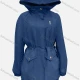 Wholesale Women's Casual Long Sleeve Double Flap Pockets Drawstring Waist Hooded Trench Coat 43# Clothing Wholesale Market Liuhua