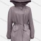 Wholesale Women's Casual Long Sleeve Double Flap Pockets Drawstring Waist Hooded Trench Coat 47# Clothing Wholesale Market Liuhua