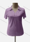 Wholesale Women's Casual Lapel Short Sleeve Button Decor Blouse - Liuhuamall