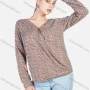 Wholesale Women's Ditsy Floral V Neck Cuffed Sleeve Keyhole Casual Blouse preview