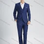 Wholesale Men's Formal Slim Fit Plain Lapel One Button Flag Pockets Suit Jacket & Waistcoat 3-Piece Set preview