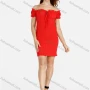 Wholesale Women's Off Shoulder Puff Sleeve Ruched Dress preview