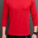 Men's Casual Quick Dry Plain Mock Neck Long Sleeve Tee 557# Red Clothing Wholesale Market -LIUHUA