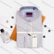 Wholesale Men's Slim Fit Long Sleeve Button Down Collar Striped Oxford Cotton Shirts AB220408-18# White Clothing Wholesale Market Liuhua