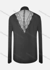 Wholesale Women's Casual Long Sleeve High Neck Plain Embroidered Cardigan - Liuhuamall