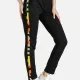 Women's Slim Fit Letter Graphic Elastic Waist Active SweatPants Black Clothing Wholesale Market -LIUHUA