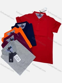 Wholesale Men's Cotton Basics Plain Short Sleeve Polo Shirt, LIUHUA CLOTHING WHOLESALE