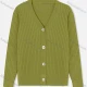 Wholesale Women's Casual V Neck Cable Knit Button Down Cardigan 2296# C619# Clothing Wholesale Market Liuhua